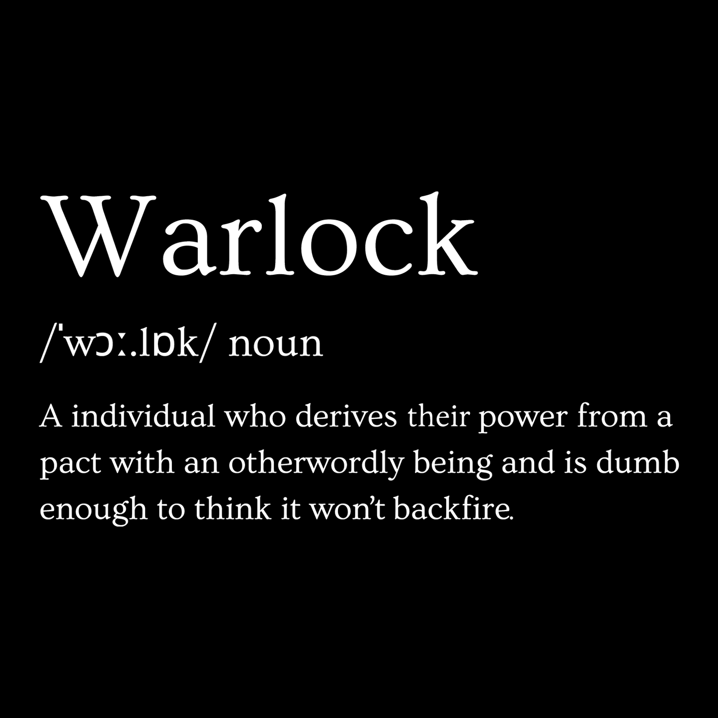 WARLOCK BLACK GLOSSY 11 & 15OZ. MUGS