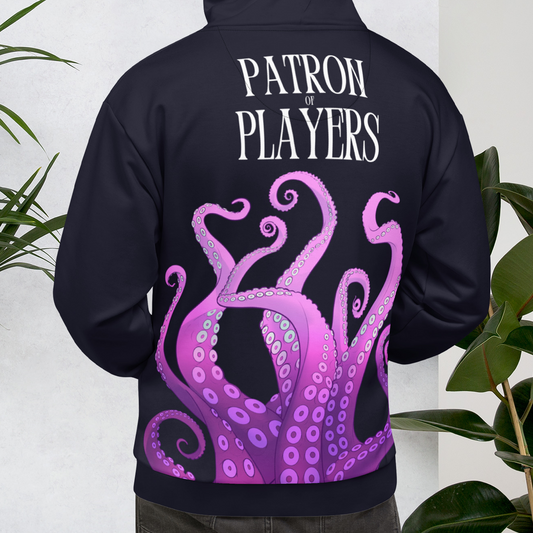 PATRON OF PLAYERS OCTOPUS SUBLIMATED UNISEX HOODIE