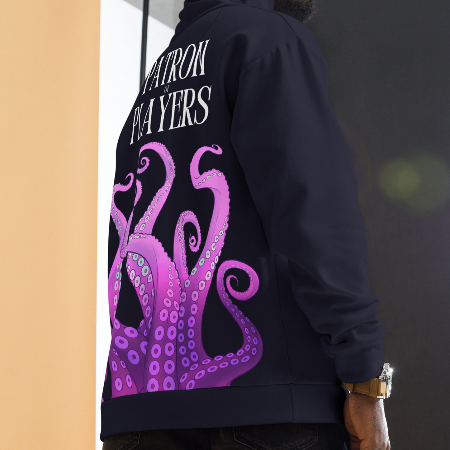 PATRON OF PLAYERS OCTOPUS SUBLIMATED UNISEX HOODIE