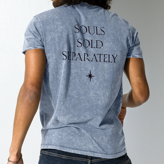 SOULS SOLD SEPARATELY UNISEX DENIM T-SHIRT